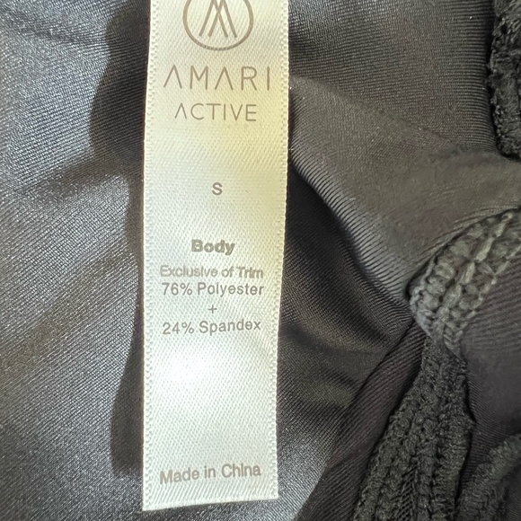 AMARI Active NEW Tidal Mesh Bra Tank Top In Midnight Navy Size S - Picture 13 of 14